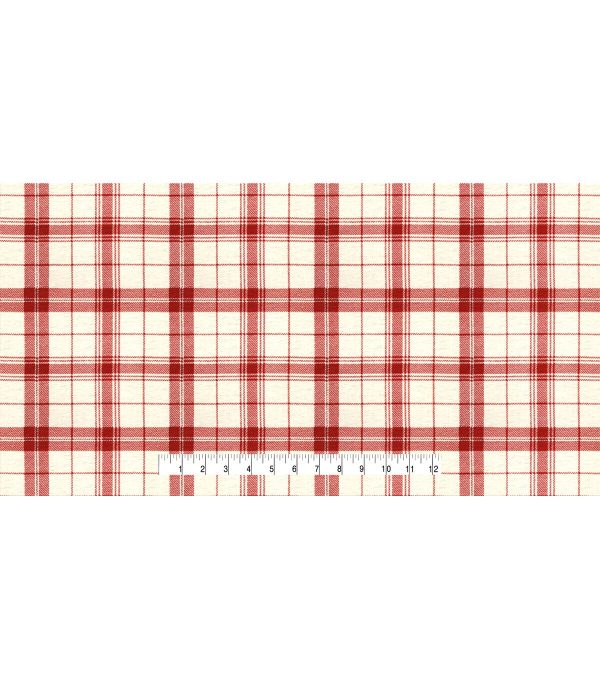 Plaid Red 108 Wide Flannel Fabric - Image 4