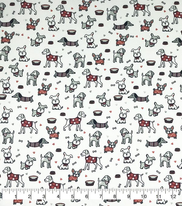 Little Dogs Super Snuggle Flannel Fabric - Image 2