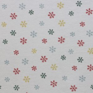 Snow on White Super Snuggle Christmas Flannel Fabric by POP!
