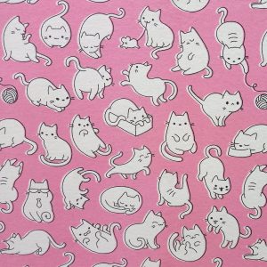 Playful Cats Super Snuggle Flannel Fabric