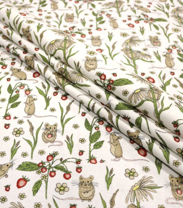Mouse Super Snuggle Cotton Fabric - Image 2