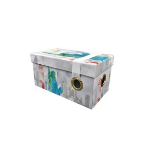 9 Landmarks Rectangle Box With Elastic Strap by Hudson 43