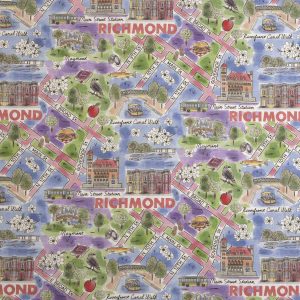 Richmond Virginia City Pride Cotton Fabric