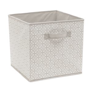 Simplify 12 Gray Boho Collapsible Storage Cube
