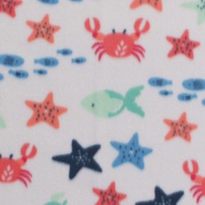 Tiny Sea Life Blizzard Fleece Fabric
