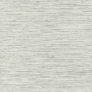 RoomMates Faux Grasscloth Peelable Wallpaper Grey