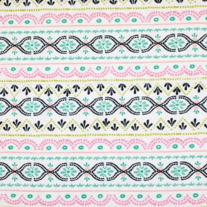 Bright Stripe Geo Super Snuggle Flannel Fabric