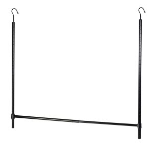 Honey Can Do 23 x 35 Black Clothes Hanging Closet Rod