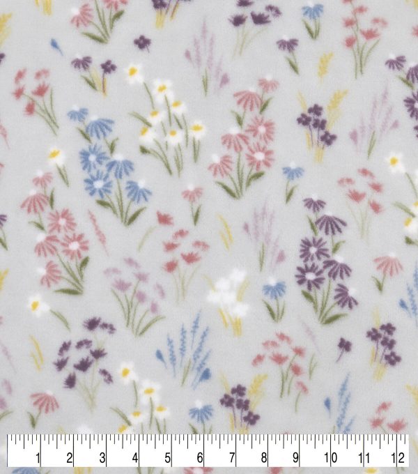 Floral Sew Lush Fleece Fabric - Image 2