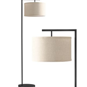 Brightech Montage Modern LED Floor Lamp   Black
