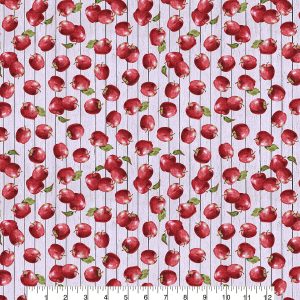Tossed Harvest Apples Harvest Cotton Fabric
