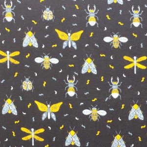 Yellow Insects Super Snuggle Flannel Fabric