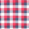 Patriotic Plaid Blizzard Prints Fleece Fabric