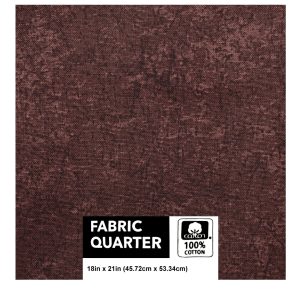 18 x 21 Brown Distressed Cotton Fabric Quarter 1pc by Keepsake Calico - 1