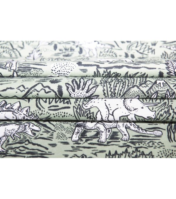 Super Snuggle Sketch Dino Flannel Fabric - Image 3