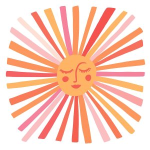 RoomMates Catcoq Sunshine Peel   Stick Giant Wall Decal Wallpaper