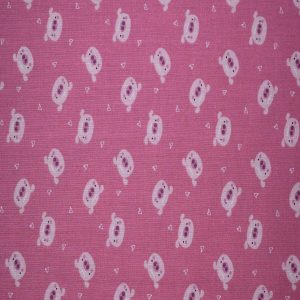 Barnyard Pigs on Pink Cotton Fabric by Quilter s Showcase