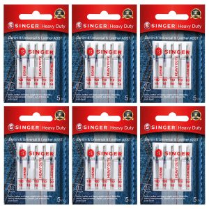 SINGER 30ct Assorted Size Universal Heavy Duty Sewing Machine Needles