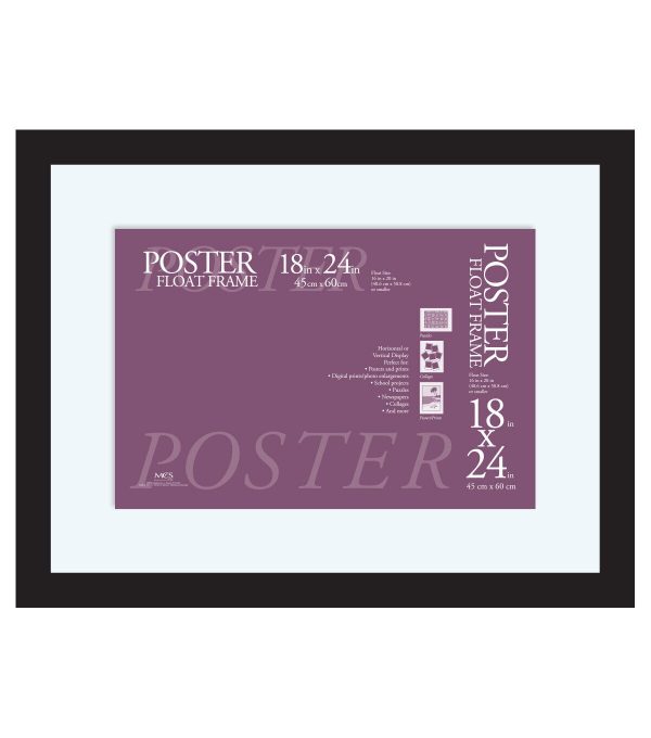 MCS 18 24 Black Float Frame