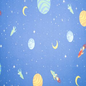 Super Snuggle Pixal Space Icons Flannel Fabric