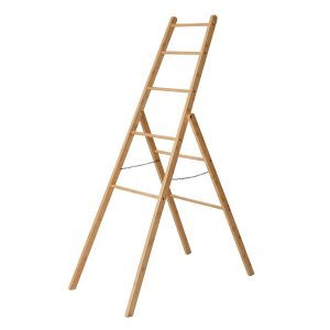Honey Can Do 20.5 x 63 Natural Bamboo Folding Ladder Rack