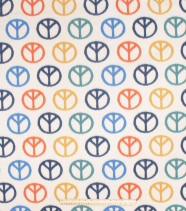 Earth Peace Blizzard Prints Fleece Fabric - Image 2