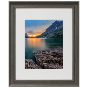 BP 16 20 Matted to 11 14 Rustic Gray Wall Frame