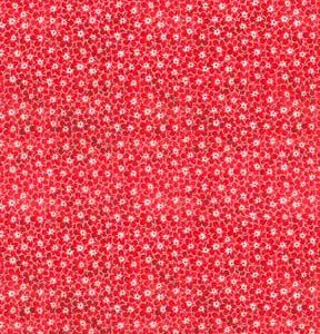 Fabric Traditions Floral on Red Cotton Fabric by Keepsake Calico - 1