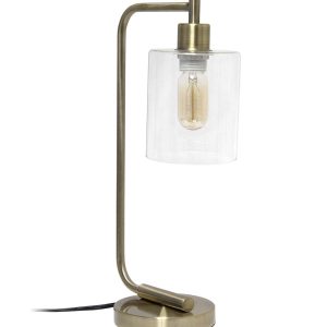 All The Rages 19 Iron Desk Lamp With Glass Shade
