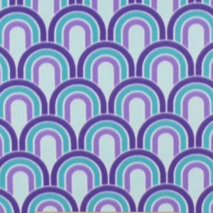 Blue   Purple Geometric Rainbows Blizzard Fleece Fabric
