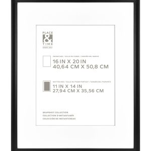 16 x 20 Matted to 11 x 14 Snapshot Gallery Frame by Place   Time