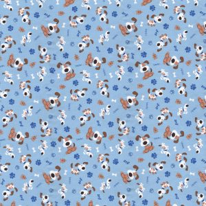 Dog Barking Novelty Cotton Fabric