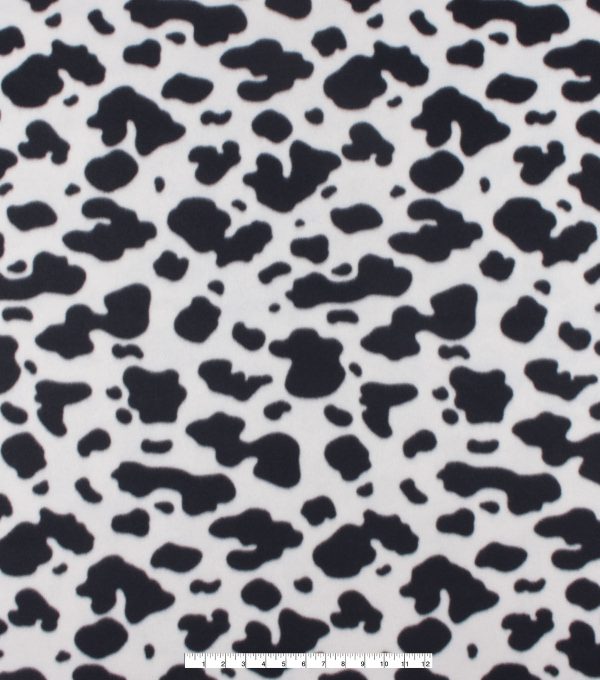 Cow Print Blizzard Fleece Fabric - Image 3