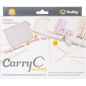 Carry C Interchangeable Bamboo Knitting Needle Set