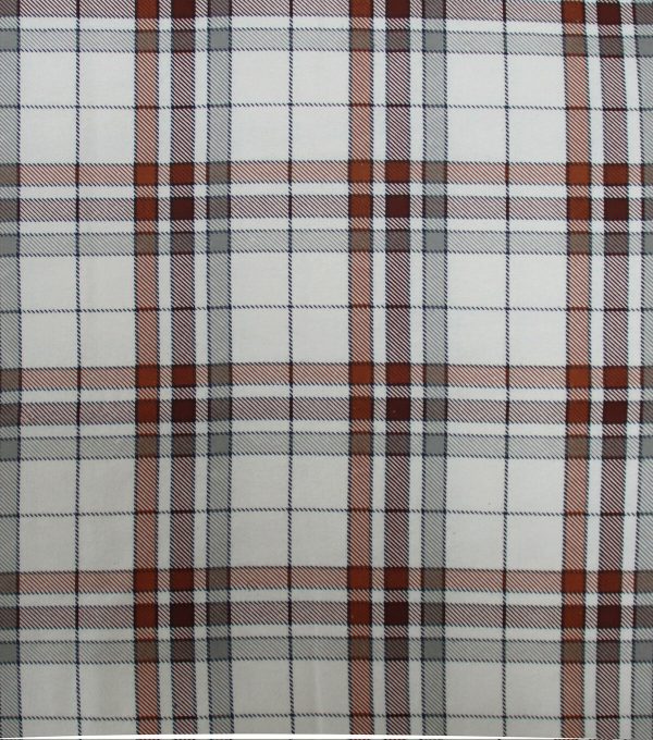 White Plaid Super Snuggle Flannel Fabric