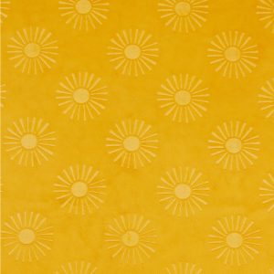 Soft   Minky Sun Embellished Polyester Fleece Fabric