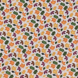 Mini Harvest Leaves Multi Harvest Cotton Fabric