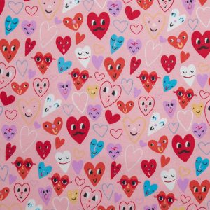 POP! Tossed Hearts Super Snuggle Flannel Fabric