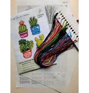 Crafting Spark 43ct Cactus Counted Cross Stitch Kit 108CS