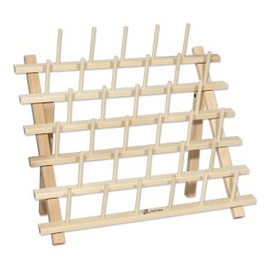 June Tailor 13 Wood 33 Peg Thread Storage Cone Rack