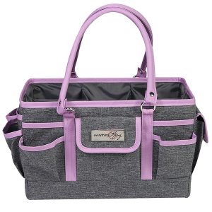 Everything Mary 13 Purple   Gray Collapsible Deluxe Store   Tote