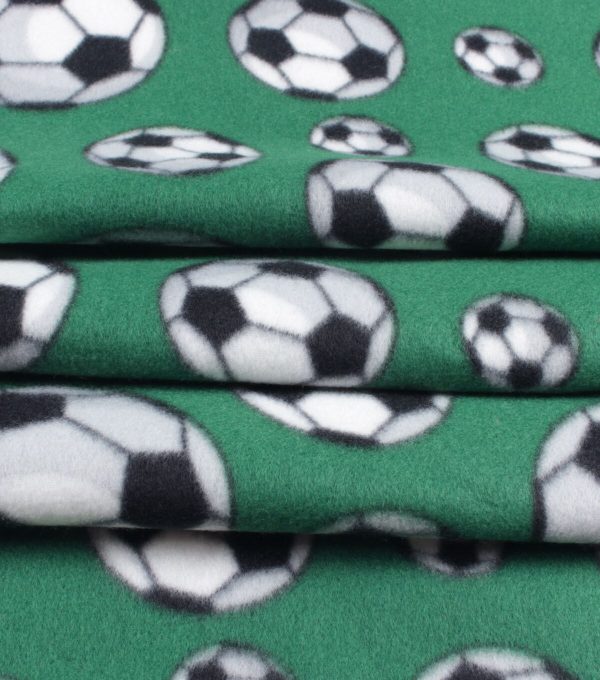 Soccer Blizzard Fleece Fabric - Image 2