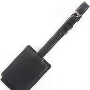 Retractable Leather Luggage Tag