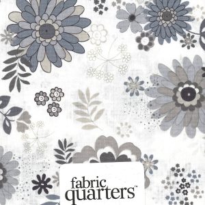 White 1 Piece Cotton Fabric Quarter