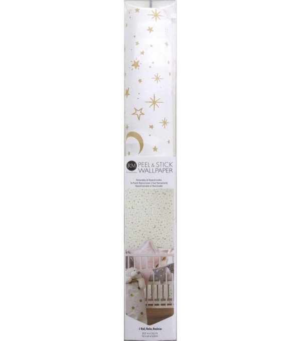 RoomMates Wallpaper Gold Twinkle Little Star - Image 9