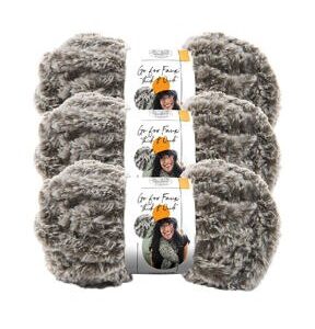 Lion Brand Go For Faux Thick   Quick 24yds Jumbo Polyester Yarn 3 Bundle