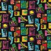 Monster Pop Movies Halloween Cotton Fabric