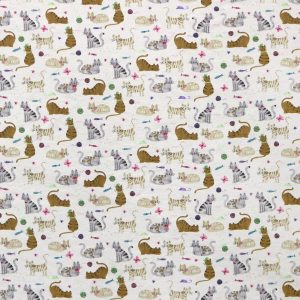 Curious Cats Super Snuggle Flannel Fabric