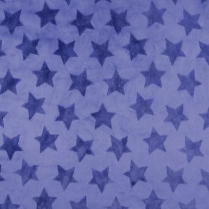 Soft   Minky Navy Large Star Fleece Fabric