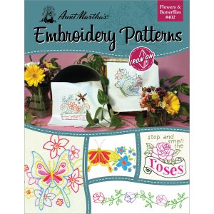 Aunt Martha s Iron On Transfer Books Flowers and Butterflies